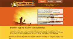 Desktop Screenshot of lecoyotecafe.fr
